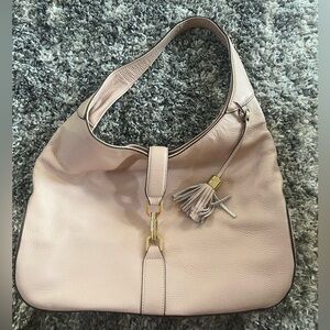 Elegant Pink Leather Women's Bag